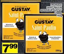 Supermarché PA FROMAGE SAINT-PAULIN MONSIEUR GUSTAV | Cheese offer
