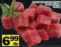 Supermarché PA BOEUF BOURGUIGNON FRAIS | Fresh Beef Cubes offer