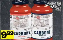 Supermarché PA SAUCES POUR PÂTES CARBONE | Pasta Sauces offer