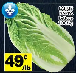 Supermarché PA LAITUE NAPPA | Lettuce offer