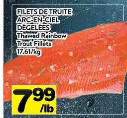 Supermarché PA FILETS DE TRUITE ARC-EN-CIEL DÉGELÉES | Thawed Rainbow Trout Fillets offer