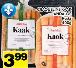 Supermarché PA CRAQUELINS KAAK ANDALOS | Rusks offer