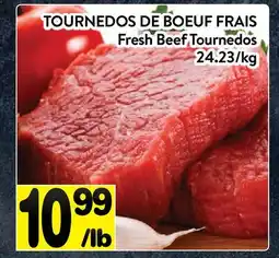 Supermarché PA TOURNEDOS DE BOEUF FRAIS | Fresh Beef Tournedos offer