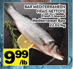 Supermarché PA BAR MÉDITERRANÉEN FRAIS NETTOYÉ | Fresh Cleaned Mediterranean Bass offer