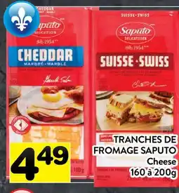 Supermarché PA TRANCHES DE FROMAGE SAPUTO | Cheese offer