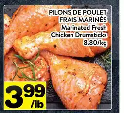 Supermarché PA PILONS DE POULET FRAIS MARINÉS | Marinated Fresh Chicken Drumsticks offer