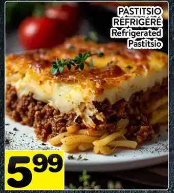 Supermarché PA PASTITSIO RÉFRIGÉRÉ | Refrigerated Pastitsio offer