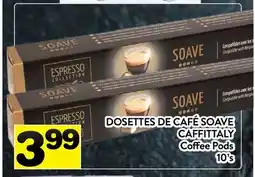 Supermarché PA DOSETTES DE CAFÉ SOAVE CAFFITTALY | Coffee Pods offer