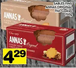 Supermarché PA SABLÉS FINS ANNAS ORIGINAL | Thin Cookies offer