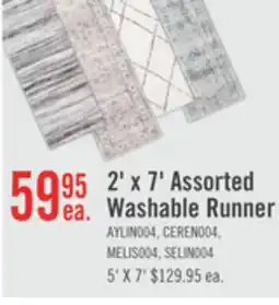 The Brick Ceren Grey Washable Runner Area Rug - 2 x 7 offer