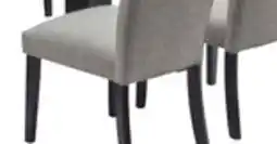 The Brick Burk 7pc Dining Set with Table & 6 Chairs, Resin Marble-Look Top, 72W - Black/Grey offer