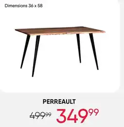Meubles RD Perreault - Rectangular Solid Wood Dining Table 58 offer