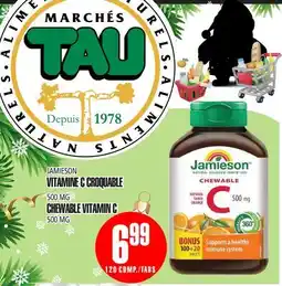 Marches Tau VITAMINE C CROQUABLE JAMIESON offer