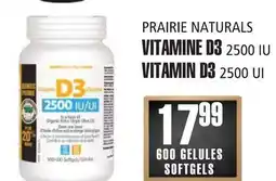Marches Tau VITAMINED3 PRAIRIE NATURALS offer