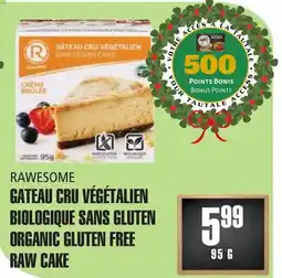 Marches Tau GATEAU CRU VÉGÉTALIEN BIOLOGIQUE SANS GLUTEN RAWESOME offer