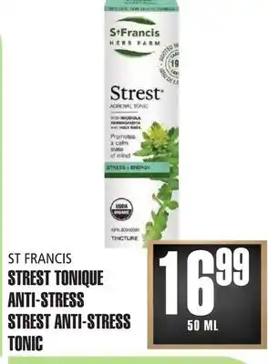 Marches Tau ST FRANCIS STREST TONIQUE ANTI-STRESS offer