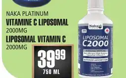 Marches Tau VITAMINE C LIPOSOMAL NAKA PLATINUM offer