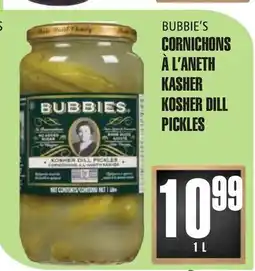 Marches Tau BUBBIE'S CORNICHONS ÀL'ANETH KASHER offer