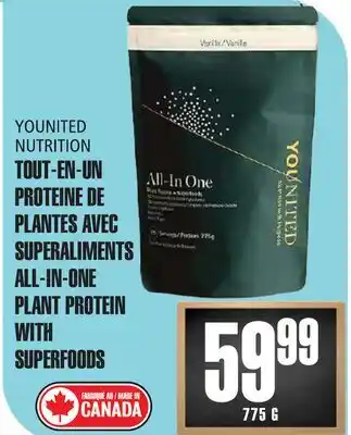 Marches Tau TOUT-EN-UN PROTEINEDE PLANTESAVEC YOUNITED NUTRITION offer