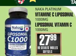 Marches Tau VITAMINE C LIPOSOMAL 1000MG NAKA PLATINUM offer