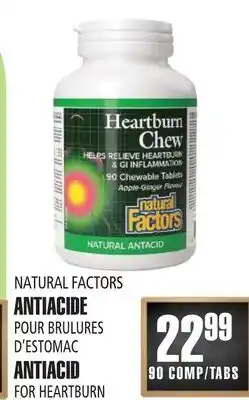 Marches Tau ANTIACIDE POUR BRULURES D'ESTOMAC NATURAL FACTORS offer