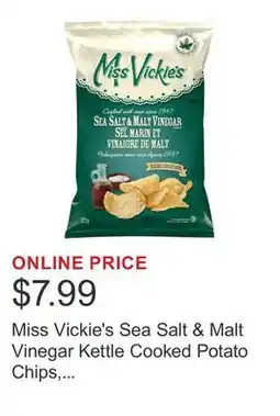 Costco Miss Vickie's Sea Salt & Malt Vinegar Kettle Cooked Potato Chips, 572 g offer