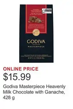 Costco Godiva Masterpiece Heavenly Milk Chocolate with Ganache, 428 g offer