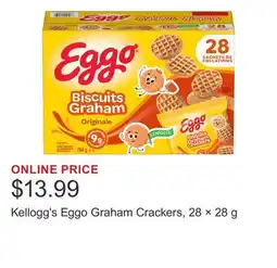 Costco Kellogg's Eggo Graham Crackers, 28 × 28 g offer