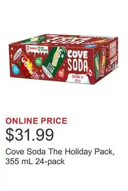 Costco Cove Soda The Holiday Pack, 355 mL 24-pack offer