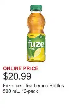 Costco Fuze Iced Tea Lemon Bottles 500 mL, 12-pack offer