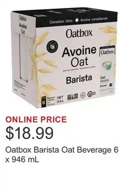 Costco Oatbox Barista Oat Beverage 6 x 946 mL offer