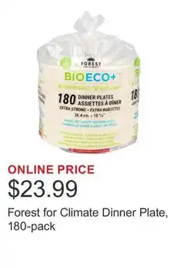 Costco Forest for Climate Dinner Plate, 180-pack offer