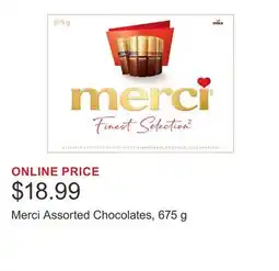 Costco Merci Assorted Chocolates, 675 g offer