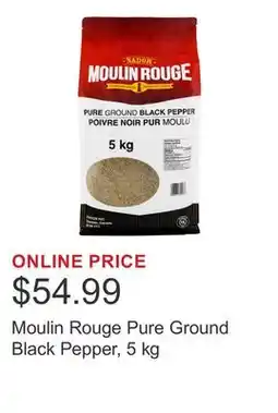 Costco Moulin Rouge Pure Ground Black Pepper, 5 kg offer