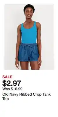 Old Navy Old Navy Ribbed Crop Tank Top offer