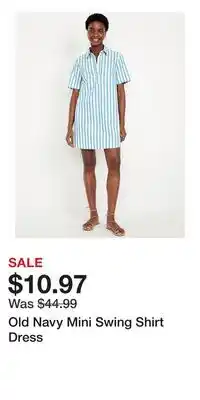 Old Navy Old Navy Mini Swing Shirt Dress offer