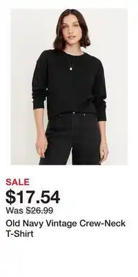 Old Navy Old Navy Vintage Crew-Neck T-Shirt offer