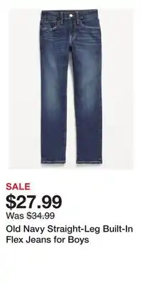 Old Navy Old Navy Straight-Leg Built-In Flex Jeans for Boys offer