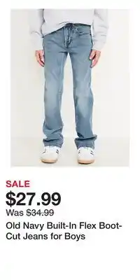 Old Navy Old Navy Built-In Flex Boot-Cut Jeans for Boys offer