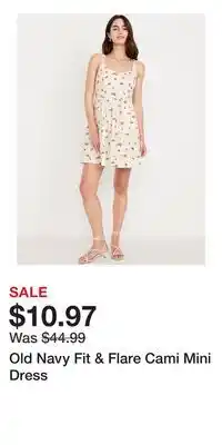Old Navy Old Navy Fit & Flare Cami Mini Dress offer