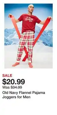 Old Navy Old Navy Flannel Pajama Joggers for Men offer