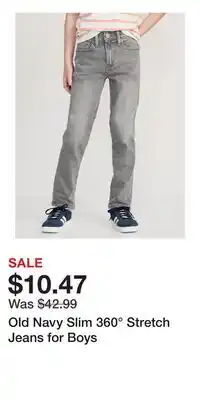 Old Navy Old Navy Slim 360° Stretch Jeans for Boys offer