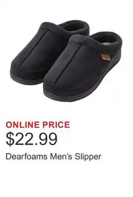 Costco Dearfoams Men's Slipper offer