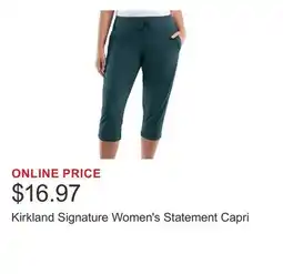 Costco Kirkland Signature Women's Statement Capri offer
