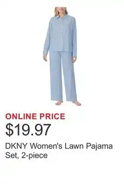 Costco DKNY Women's Lawn Pajama Set, 2-piece offer