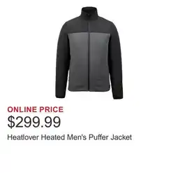 Costco Heatlover Heated Men's Puffer Jacket offer