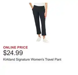 Costco Kirkland Signature Women's Travel Pant offer