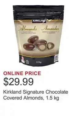 Costco Kirkland Signature Chocolate Covered Almonds, 1.5 kg offer