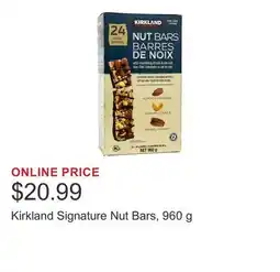 Costco Kirkland Signature Nut Bars, 960 g offer
