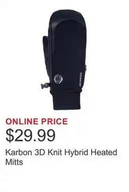Costco Karbon 3D Knit Hybrid Heated Mitts offer